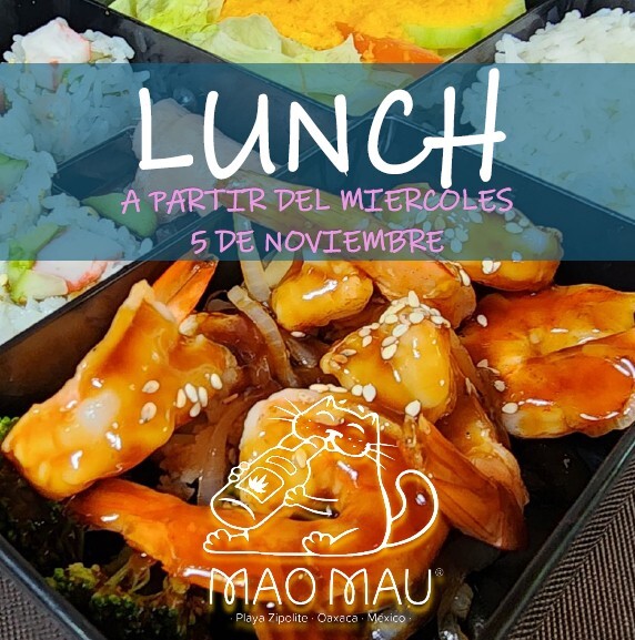 Lunch - a partir del miércoles, 5 de noviembre