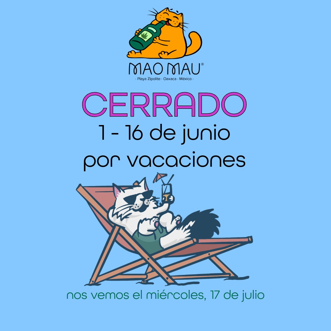 We will be closed between June 1-16. See you on Wednesday, June 17
